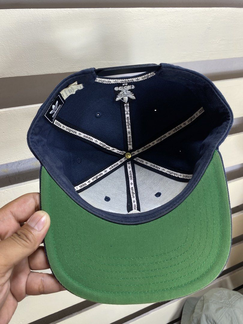 Vintage Adidas trefoil snapback cap (Category: Caps & Hats) located in Surigao. Submitted by ricsons (Listing ID 1455596226, Image 3). Description: 9.8/10 color rate Issue yellowish sa logo vintage na din naman.