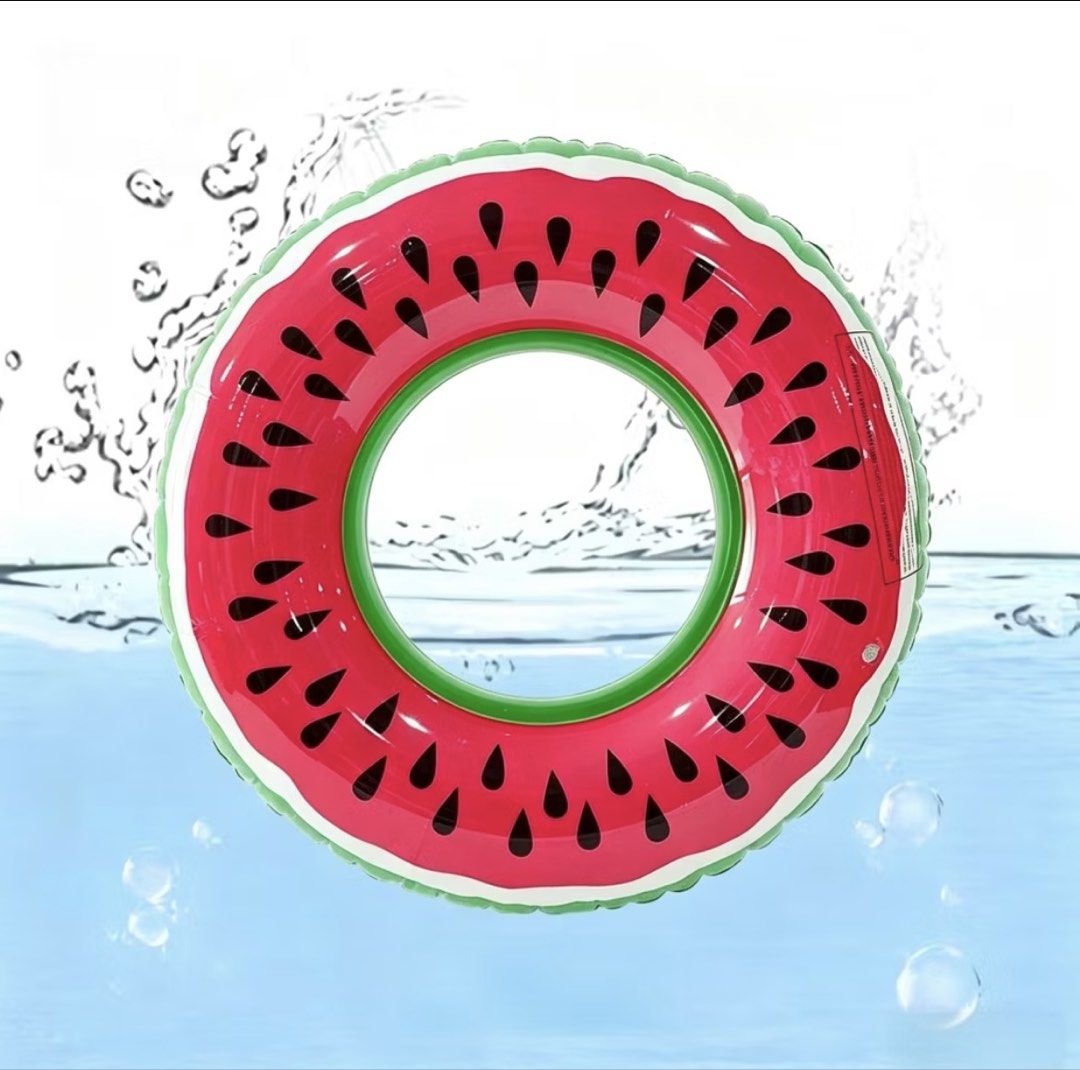 Watermelon inflatable float (Category: Kids Toys) located in Singapore. Submitted by shoppasteltassel (Listing ID 1455538024, Image 2). Description: Used once only! Need to self inflat.