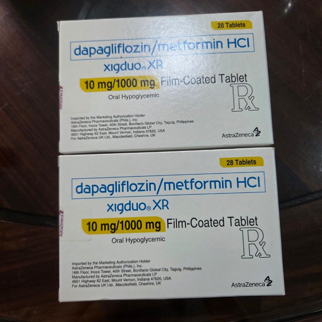 Xigduo XR 10mg/1000mg (below SRP) (Category: Everything Else Others) located in Manila. Submitted by hungryforclothes (Listing ID 1455637706, Image 1). Description: rfs: extras, doctor changed medicine june & oct 2028 expiry 55 pesos each (SRP 71.75).