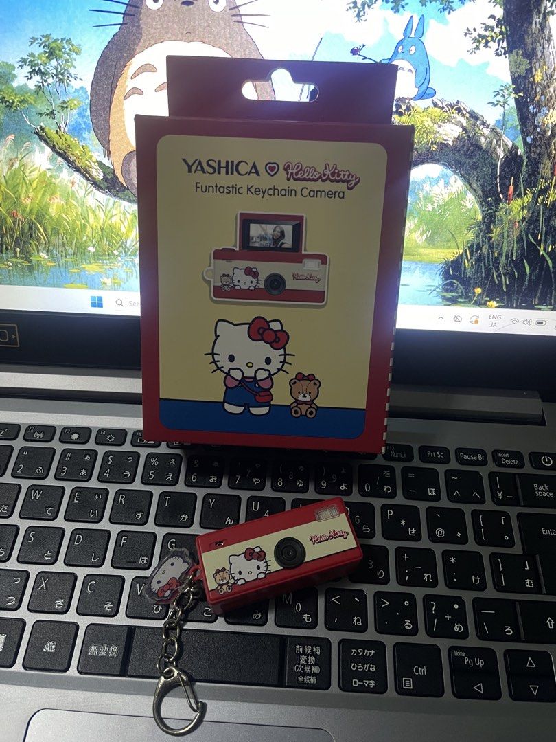 YASHICA Hello Kitty Funtastic Keychain Camera (Category: Cameras) located in Angat. Submitted by destash.and.declutter (Listing ID 1455608477, Image 2). Description: bought it last August 12, 2026 complete inclusions. except for the sticker sheet as I’ve used it already. tested only and turns out I don’t really like the output. 16GB micro SD is included (I bought it separately) 📍 Angat, Bulacan.