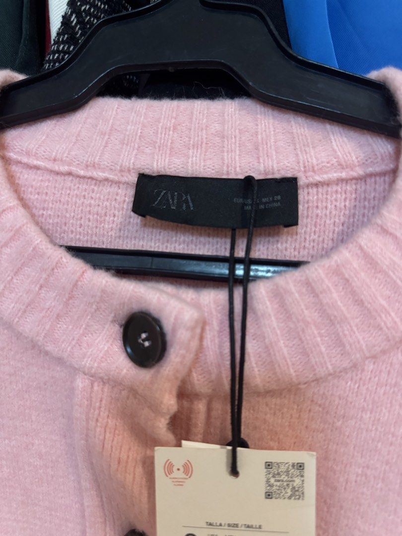 Zara Pink Knit Button Cardigan BNWT (Category: Coats, Jackets and Outerwear) located in Marikina City. Submitted by kmdd27 (Listing ID 1455626670, Image 3). Description: Brand New with Tag Retails at PHP3,595 Selling for PHP2,900 Rfs: cancelled trip.