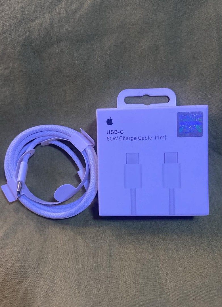 1M 60W usb-c to c cable charger (Category: Chargers & Cables) located in Manila. Submitted by pricious (Listing ID 1455772976, Image 1). Description: .