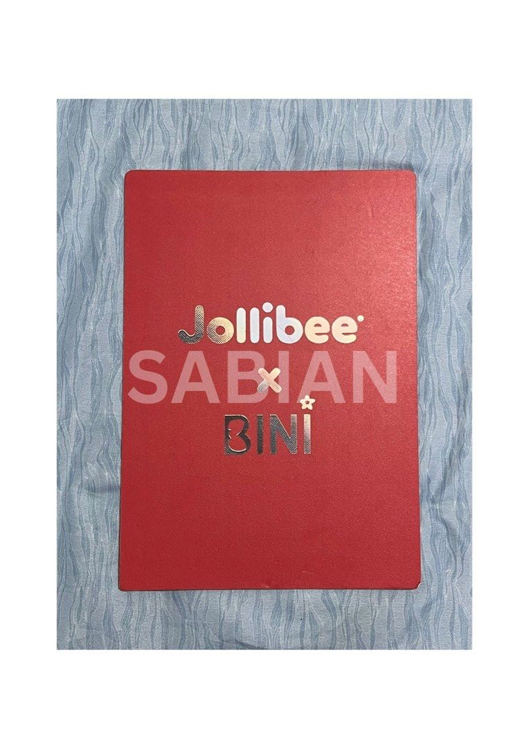 🍔 BINI x JOLLIBEE PHOTOCARDS OT8🍔 (Category: Other Merchandise) located in Cavite. Submitted by sbn10 (Listing ID 1455754828, Image 2). Description: 📸 A4 size 📋 Made of board 💸 Payment: GCash 🛵 Shipping: Lalamove 📍 Location: Lancaster, Cavite.