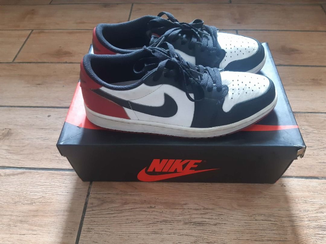 Air Jordan 1 Retro Low OG "Chicago" (Category: Sneakers) located in Angeles City. Submitted by low_123 (Listing ID 1455698446, Image 3). Description: - Colorway: Black, White, and Red - Condition: Rarely Used - Includes original box .