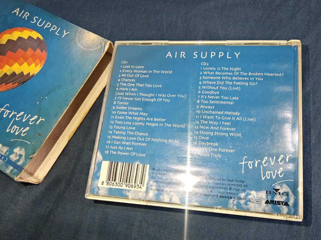 AIR SUPPLY - GREATEST HITS 2 CD BOXSET (Category: CDs & DVDs) located in Manila. Submitted by musiccdshopnew (Listing ID 1455683102, Image 2). Description: .
