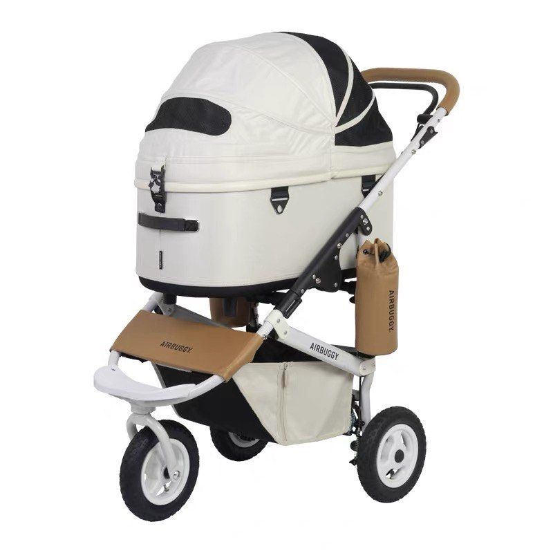 Airbuggy Pet Stroller for Dogs and Cats (Category: Homes & Other Pet Accessories) located in Manila. Submitted by fiercedeer-472a (Listing ID 1455706287, Image 2). Description: Ivory White, L Size, Excellent Condition 📍 Circuit Makati Selling my AirBuggy DOME3 pet stroller — a premium Japanese pet brand known for all-terrain wheels and superior comfort. This is the Ivory White colorway, size L, which is now discontinued and sold out — hard to fi