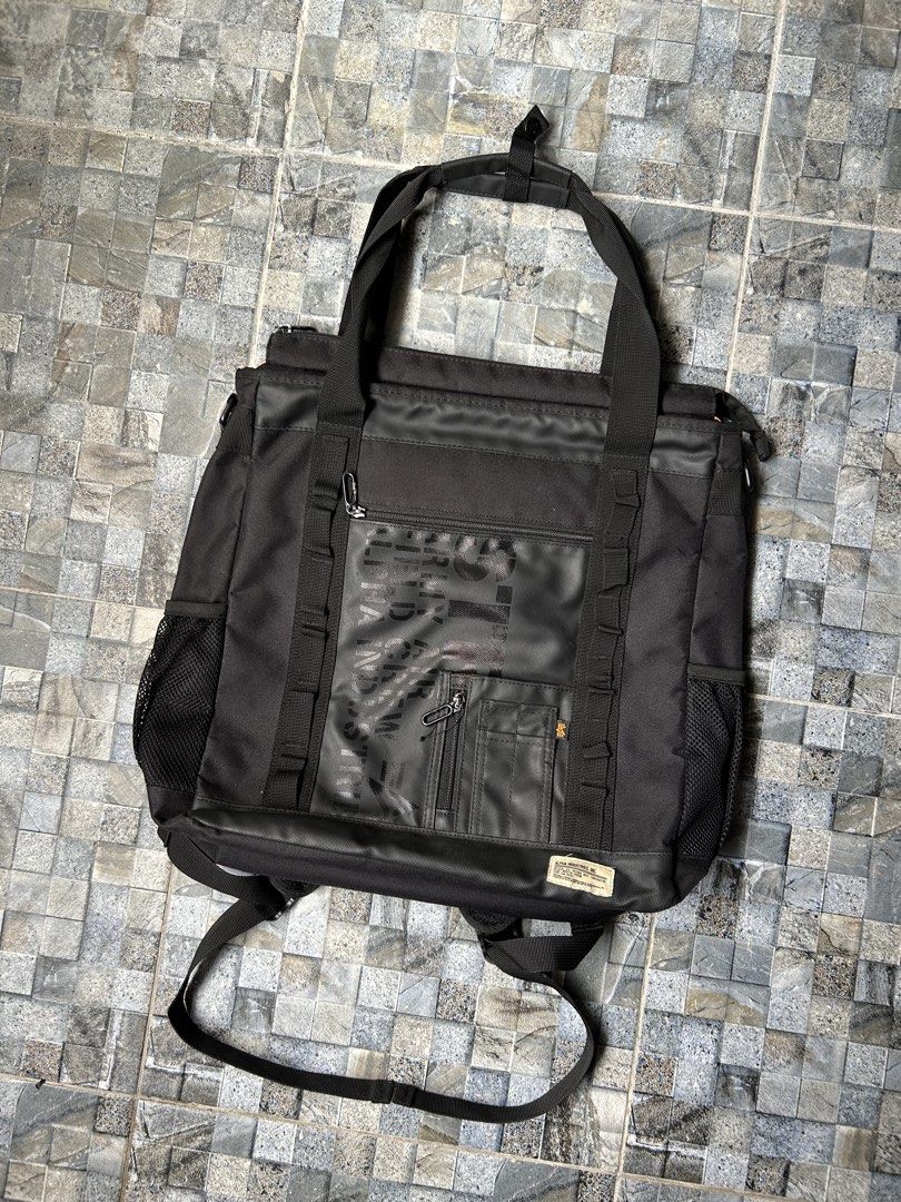 Alpha Industries 3-way black tactical tote bag / Backpack (Category: Backpacks) located in Quezon City. Submitted by commonwealthpickerph (Listing ID 1455759360, Image 2). Description: Alpha Industries 3-way black tactical tote bag / Backpack - 18.5 width // 17 length - can fit any laptop - In excellent condition - 9.3/10 color rate and condition - has minor sign of used .