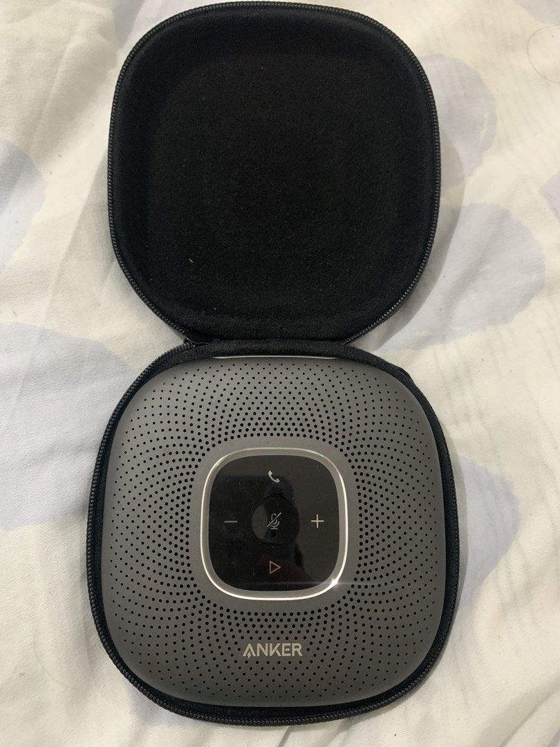 Anker PowerConf Portable Speaker with Case (Category: Soundbars, Speakers & Amplifiers) located in Talisay. Submitted by bigtreasuresinsmallsizes (Listing ID 1455685269, Image 2). Description: - Anker PowerConf portable speaker - Includes original carrying case - Ideal for both conference calls and music playback - Compact and highly portable design - Fully tested and confirmed to be in good working condition - Selling due to infrequent use.