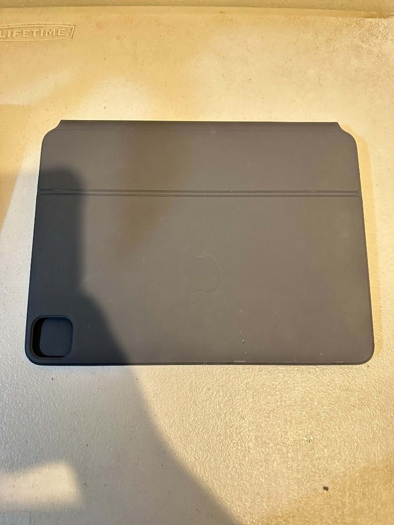 Apple Magic Keyboard for iPad Pro 11-inch (3rd Gen) (Category: Cases & Sleeves) located in Makati City. Submitted by OnlyMTG (Listing ID 1455809495, Image 3). Description: - Apple Magic Keyboard for 11-inch iPad Pro - Built-in trackpad for seamless navigation - Backlit keys for comfortable typing in any light - Attaches magnetically for a secure fit - Shows minor signs of use on the exterior fabric.