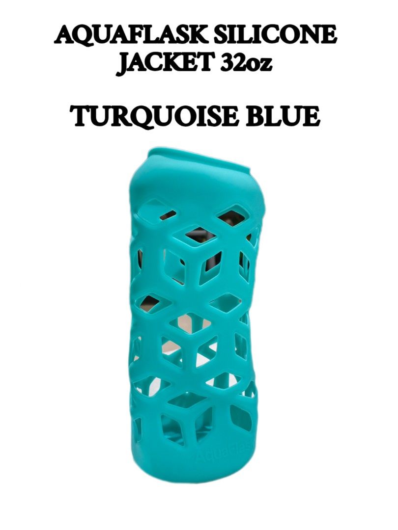 AQUAFLASK 32oz Silicone Jacket ( Turquoise Blue) (Category: Water Bottles & Tumblers) located in Quezon City. Submitted by jtlaconsumergoodstrading (Listing ID 1455797916, Image 2). Description: AQUAFLASK 32oz Silicone Jacket❤️ Color: Turquoise blue🔵 Designed: California ✓ BPA Free ✓ Soft Cushioning ✓ Secure Fit ✓ Anti Slip Price: 300.