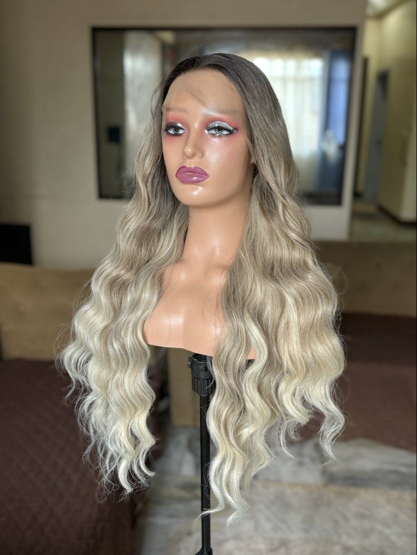 Ash Blonde Lace Front Wig (Brand New!) (Category: Hair Accessories) located in Manila. Submitted by stellarwigs (Listing ID 1455850090, Image 3). Description: Ash Blonde Lace Front Wig For Sale! Price: ₱1500 only! (brand new) ✅FREE PARTING (13x4) (30 Inches) ✅Can be curled or straightened and washed. ✅Futura Fiber Close to human hair. ✅Thick High Quality Hair. ✅What you see is what you get. ✅On Hand! Shipping available nationwide. ✅Same day deliv