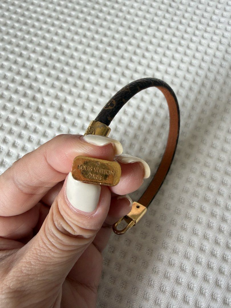 Authentic Louis Vuitton Keep it bracelet (Category: Bracelets) located in San Juan City. Submitted by kimseokjinlee (Listing ID 1455677005, Image 3). Description: Authentic LV bracelet. 17cm. With dust bag and box. SF will be shouldered by the buyer. .