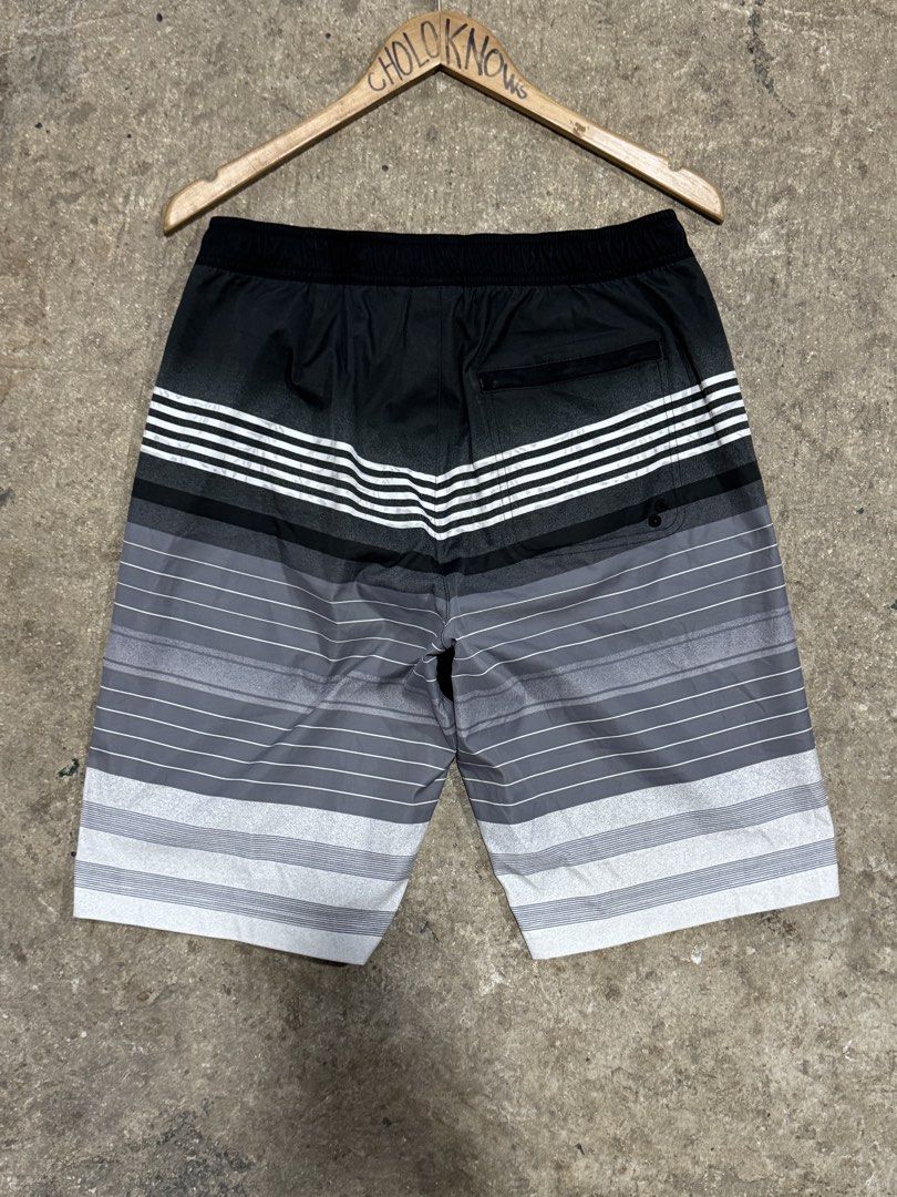 Authentic New Balance Ombre Striped Boardshort (Category: Swim Trunks & Board Shorts) located in Badian. Submitted by choloknows (Listing ID 1455787871, Image 2). Description: Good as New Color rate: 9.9/10 Size M on tag Best fit 30-32 waistline Length: 20 No issue 580 + sf.