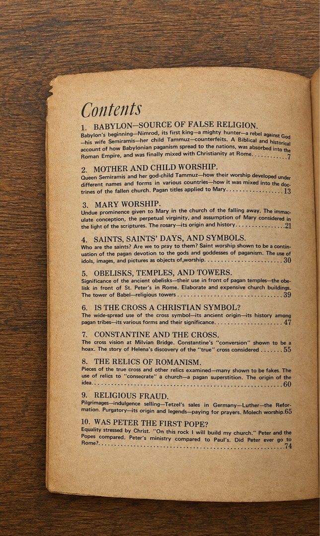 Babylon, Mystery, Religion Ancient and Modern (Category: Storybooks) located in Rodriguez. Submitted by KuyaEl09 (Listing ID 1455845323, Image 2). Description: Babylon, Mystery, Religion Ancient and Modern c.1966, Ralph Woodrow Evangelistic Association, Inc. Paperback, 177 pages Acceptable-Good Condition minimal shelfwear .