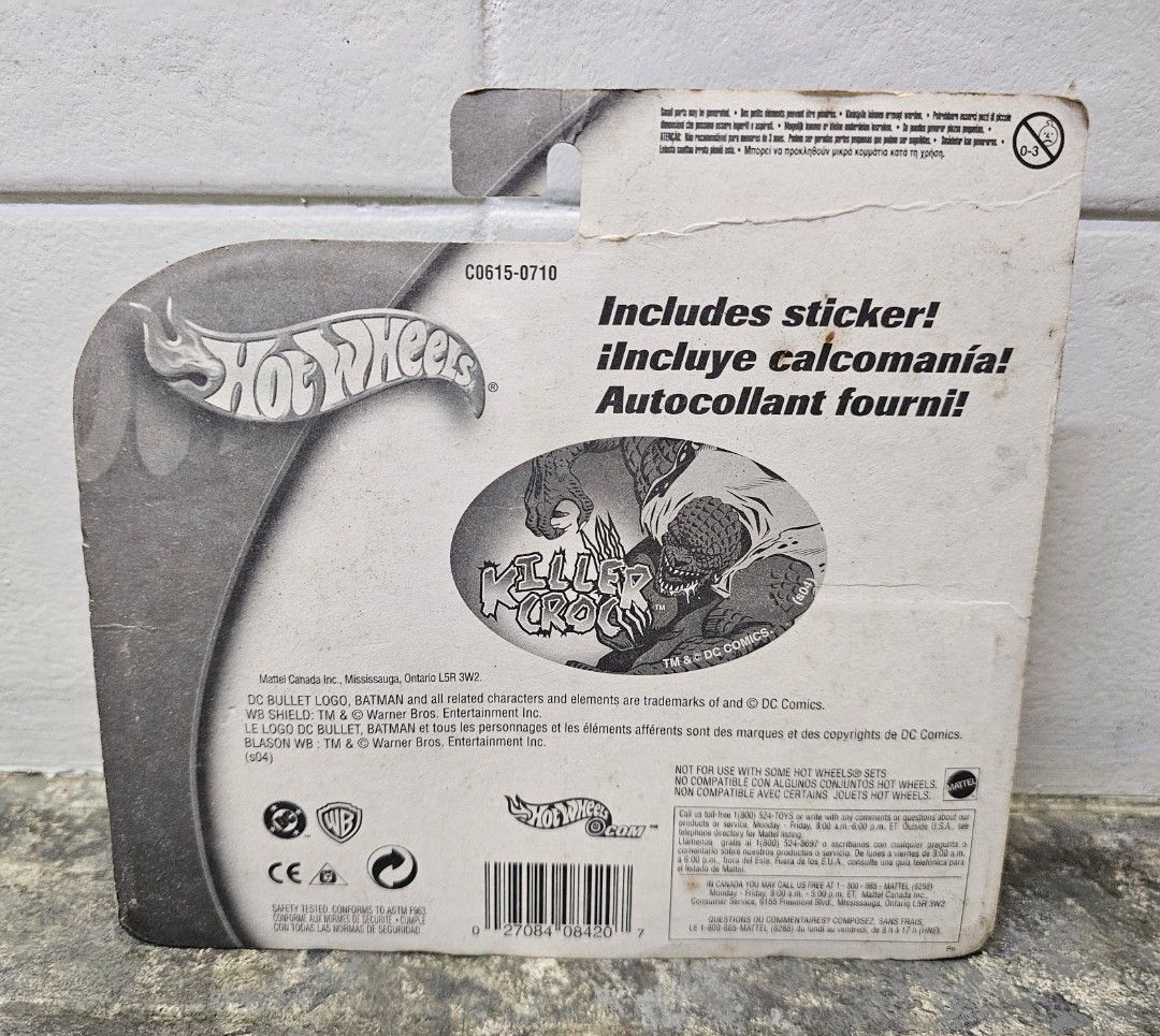 BATMAN VS KILLER CROC - 2003 Hot Wheels DC Comic 2-Pack Diecast Series (Category: Vehicle & Diecast Models) located in Quezon City. Submitted by charliebrown_olx (Listing ID 1455797474, Image 3). Description: BATMOBILE • New, Factory Sealed • Mint on Near Mint Card, WYSIWYG • Sorry Last Price Already ▪︎ Pickup only at Obudan St Brgy Manresa QC (D.Tuazon St/Banawe St) ▪︎ Shipping thru J&T only ▪︎ GCash Payment TFL!.