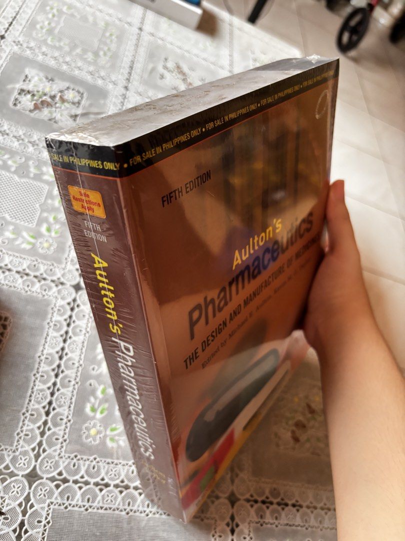Brand New - Aulton’s Pharmaceutics 5th Edition (Category: Textbooks) located in San Pablo. Submitted by asilochelsea (Listing ID 1455719808, Image 3). Description: Brand New - Aulton’s Pharmaceutics Selling my BS Pharmacy books! RFS: Internship Funds - Still in sealed cover - No folds/write-ups/highlights - Can give you discount.