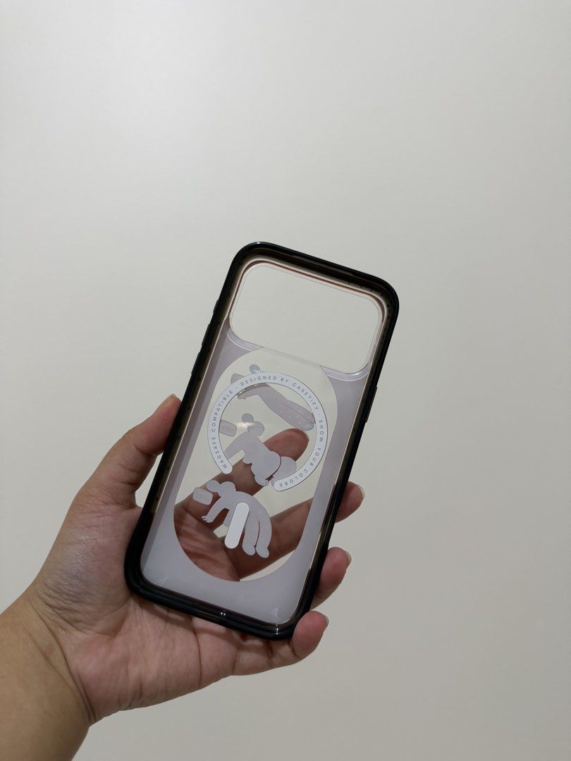 CASETIFY Compact MagSafe Case for iPhone 17 Pro Max - Back Up for Her Black (Category: Cases & Sleeves) located in Quezon City. Submitted by cvm2214 (Listing ID 1455816705, Image 2). Description: Used 3 times Original, bought at PowerMac store Original price is 3390 (you can check it in the photos) With scan to verify tag With free wrist lanyard.