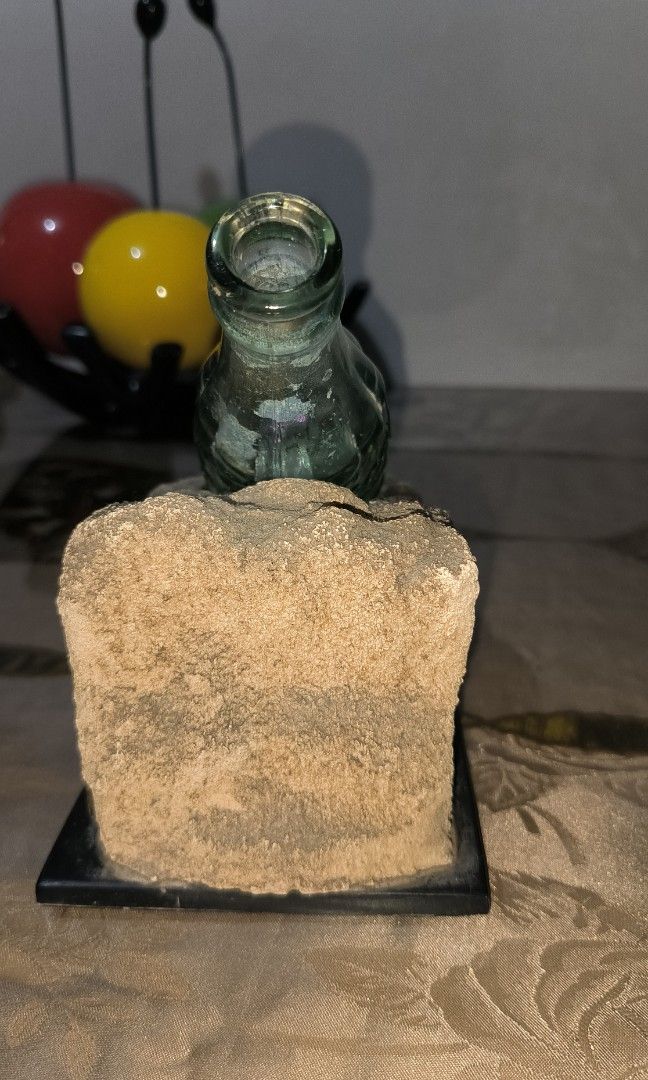 CCBPI 20 Years and Beyond 2001 (Category: Vintage Collectibles) located in Bulacan. Submitted by tripledouble532 (Listing ID 1455745343, Image 2). Description: Coca-Cola Philippines CCBPI 20 Years and Beyond 2001 Beach Sand Base w/ Bottle. Now 45 years and counting. Plaque says that during World War II, Coca-Cola was bottled for U.S. Army troops in Cebu. The bottle is a genuine glass Coca-Cola contour bottle, and the markings visible on the front