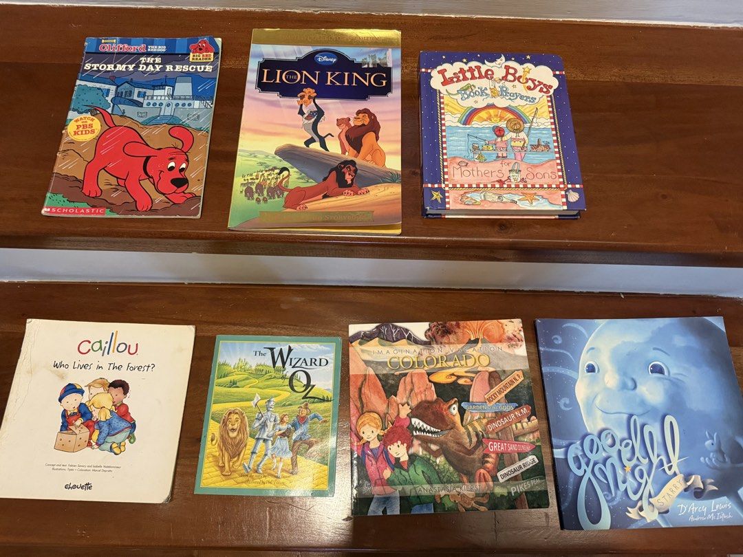 Children’s book (Category: Children's Books) located in Makati City. Submitted by larcie (Listing ID 1455678324, Image 1). Description: Take all 7 books or P40 each.