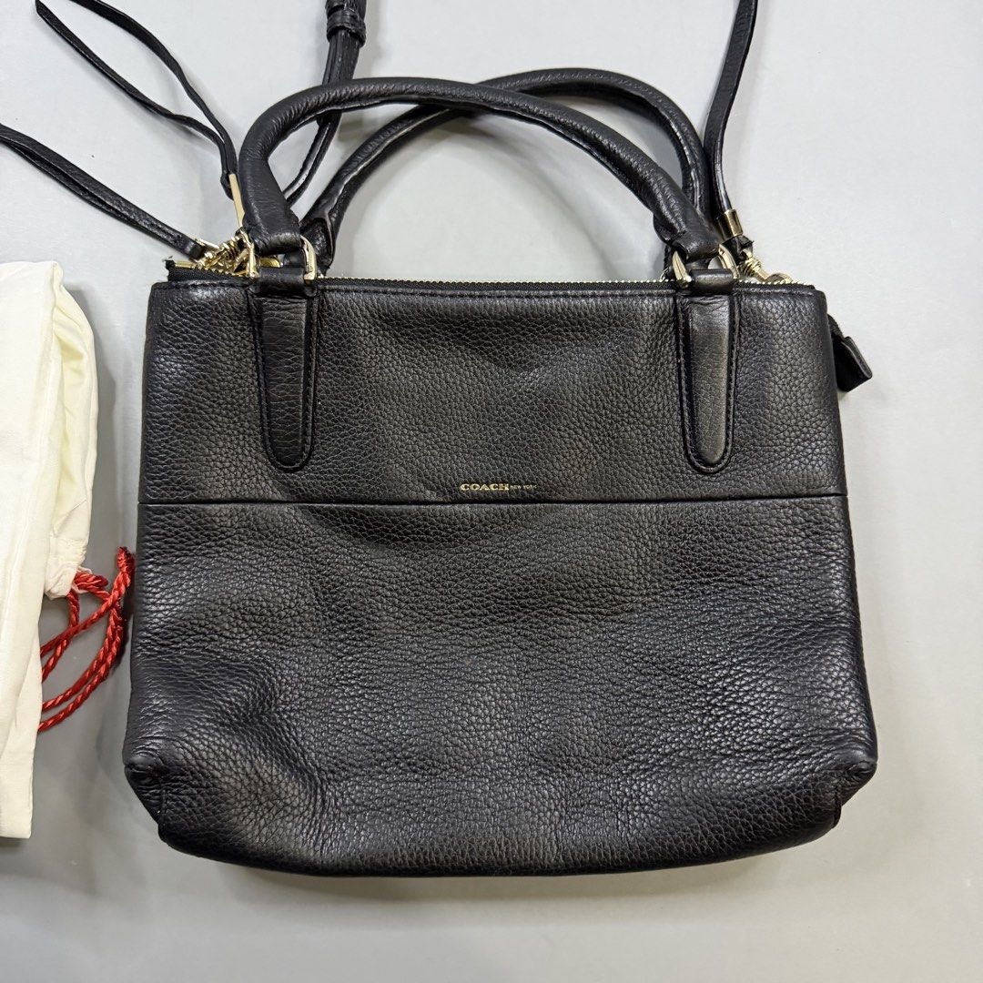Coach - Borough Leather Small 2-Way Crossbody (Category: Cross-body Bags) located in Paranaque City. Submitted by millennial_goodz (Listing ID 1455808997, Image 2). Description: WTS Coach - Borough Leather Small 2-Way Crossbody Small size With coach dustbag Authentic P2,499 only DM.