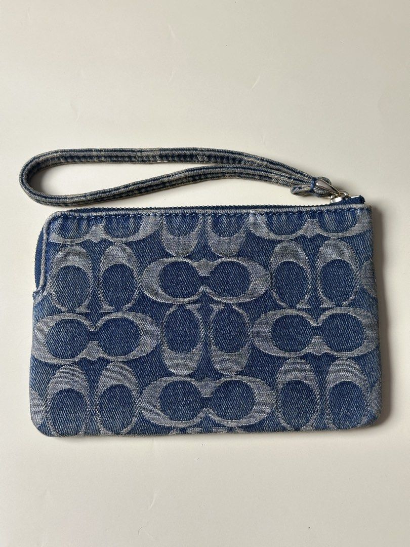 SALE💕Coach Wristlet - Denim (Category: Purses & Pouches) located in Balagtas. Submitted by venta.shop (Listing ID 1455812556, Image 2). Description: New and guaranteed original Coach wristlet denim - new release! Inclusion: care card and chip Can ship via J&T nationwide.