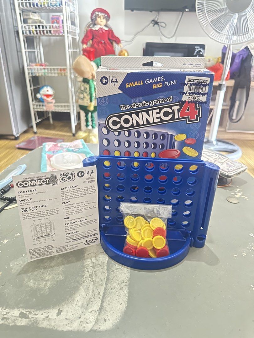 Connect 4, Chess, Jenga, Go Game 4in1 Board Game Set (Category: Board Games & Puzzles) located in Taguig. Submitted by seek_and_ship (Listing ID 1455729322, Image 3). Description: - Bundle includes 4 fun games: Connect 4, Magnetic Go, Chess, and Jenga. - Suitable for all ages, perfect for family game nights. - Makes a great gift for friends and family. - Ready for immediate enjoyment by new owners..