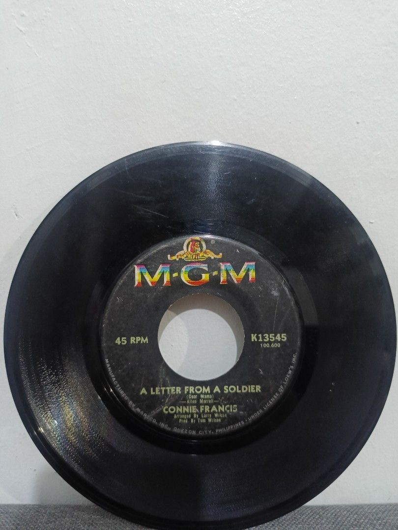 Connie Francis 45 RPM VG (Category: Vinyls) located in Cavite. Submitted by bodega_ni_kiks11 (Listing ID 1455765092, Image 2). Description: .