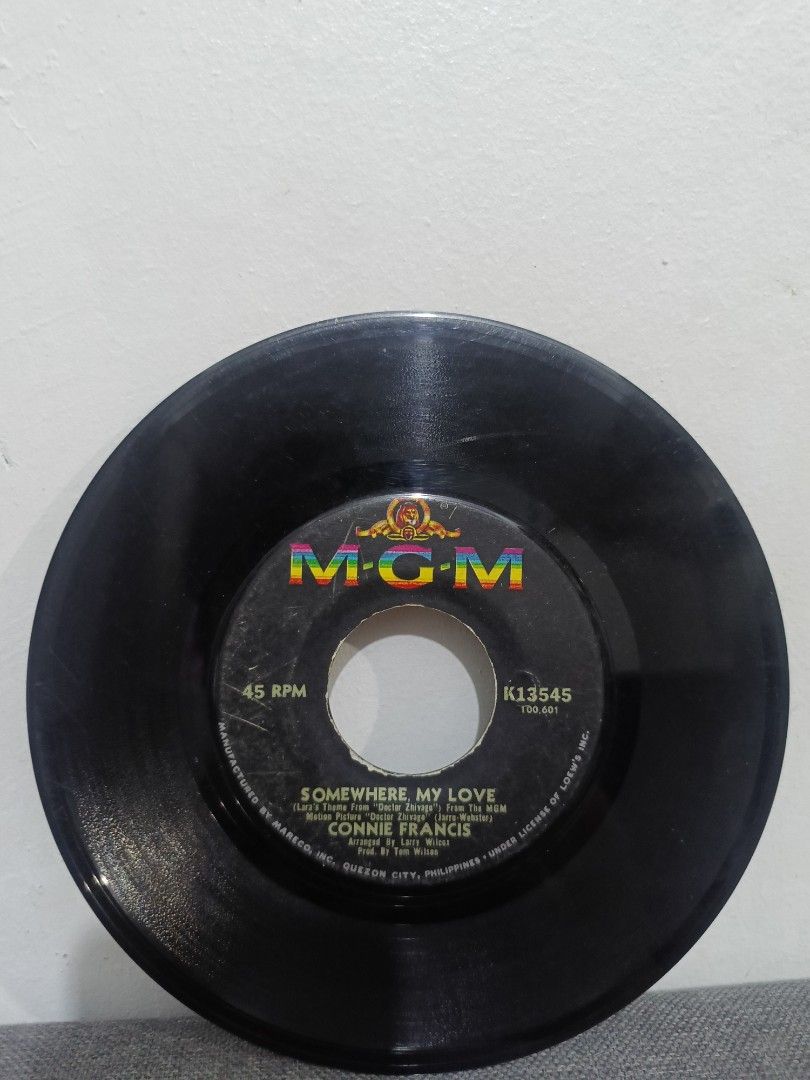 Connie Francis 45 RPM VG (Category: Vinyls) located in Cavite. Submitted by bodega_ni_kiks11 (Listing ID 1455765092, Image 1). Description: .