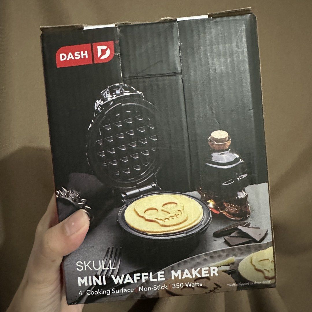 Dash Skull Mini Waffle Maker - 350 Watts (Category: Other Kitchen Appliances) located in Kawit. Submitted by wevibevintage (Listing ID 1455836108, Image 2). Description: 110volts po Need ng inverter.
