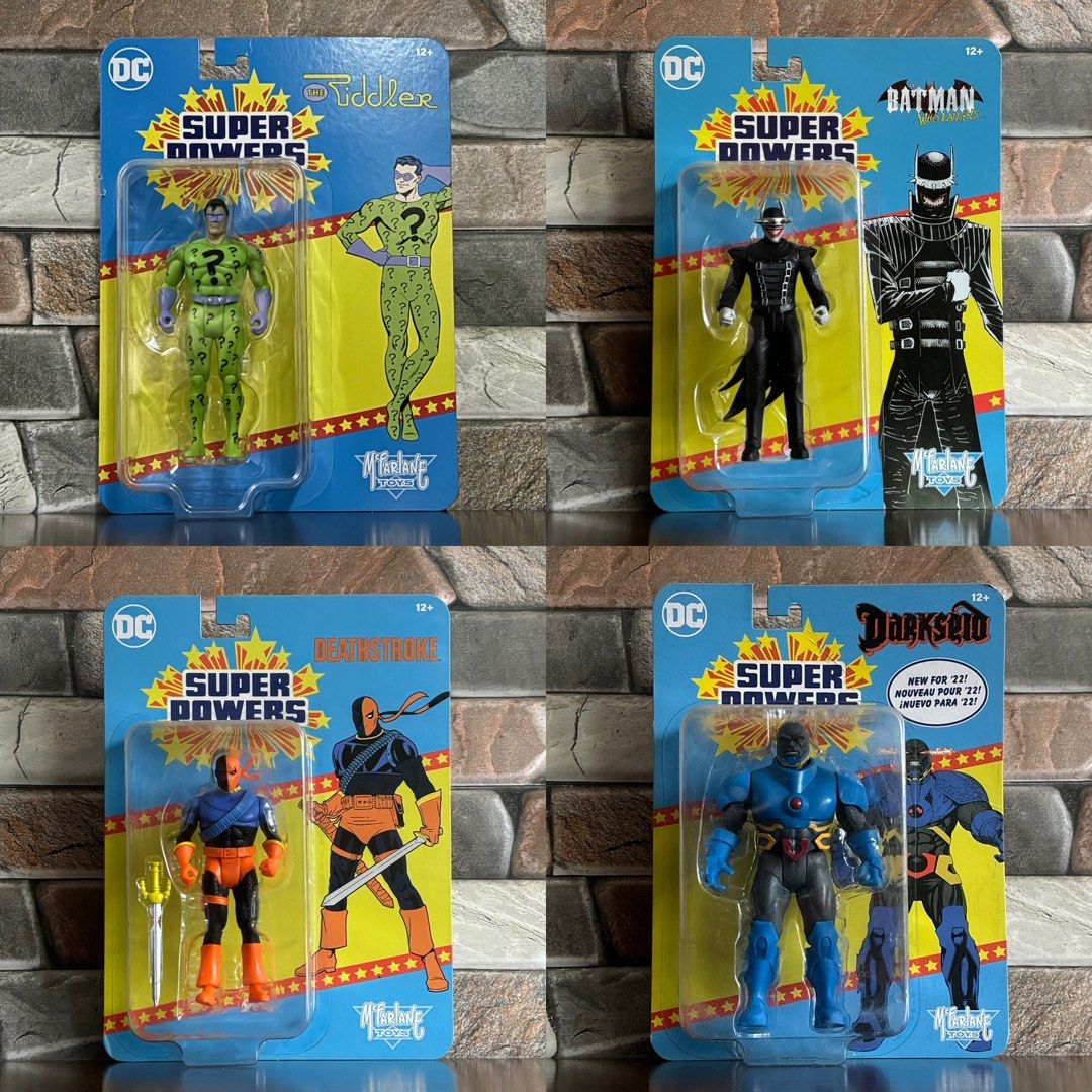 DC Super Powers Villain Set (Category: Figurines & Statues) located in Muntinlupa City. Submitted by toychestmnl (Listing ID 1455715523, Image 1). Description: #riddler #batman #deathstroke #darkseid #dc ##theflash #dc #dcsuperpowers #superpowers #mcfarlane #mcfarlanetoys #superpowers #mcfarlane #mcfarlanetoys.