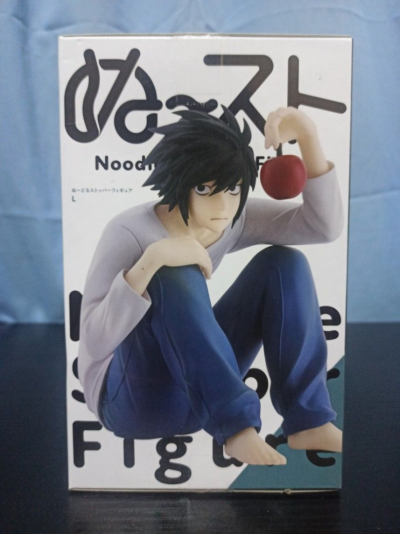 Death Note L - FuRyu Noodle Stopper Figure (Category: Figurines & Statues) located in Pasig City. Submitted by soulscyther (Listing ID 1455835668, Image 2). Description: ✨FuRyu Noodle Stopper Death Note - L 🔸💯 authentic & brand new 🔸Mint-In-Box (MIB) condition 🔸from the anime series Death Note NEW RELEASE. ON-HAND ITEMS. EARLY ARRIVAL. Still rare in PH market. I also have Light & Ryuk - so if you're looking for a complete set, no need to hunt