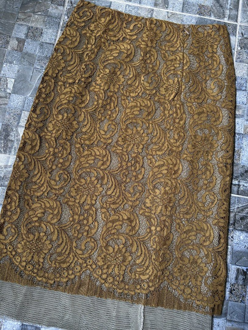 Dries Van Noten lace mesh patchwork midi skirt (Category: Skirts) located in Quezon City. Submitted by commonwealthpickerph (Listing ID 1455758086, Image 3). Description: Dries Van Noten lace mesh patchwork midi skirt off / legit - 27 waist // 26 length - In excellent condition - Need wash - Check pic to see details and condition .