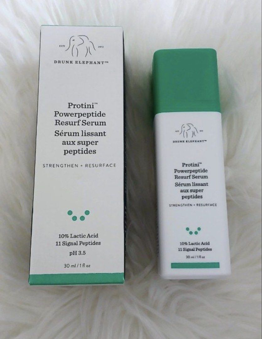 DRUNK ELEPHANT (Category: Face Care) located in San Juan City. Submitted by cashfrancefashioncosmetics_ph (Listing ID 1455686011, Image 1). Description: ‼️DRUNK ELEPHANT PROTINI POWERPEPTIDE RESURF SERUM 30ml Full size New stocks .