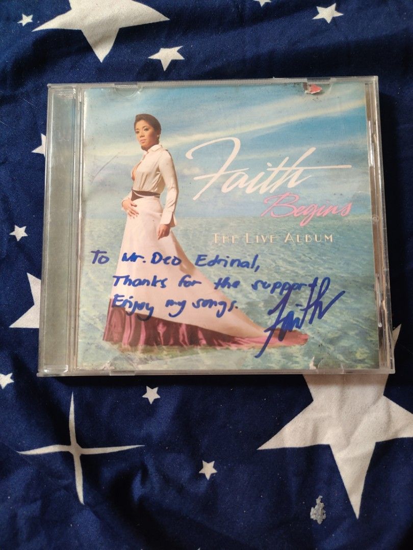 Faith Signed CD (Category: CDs & DVDs) located in Paranaque City. Submitted by jnthn.c (Listing ID 1455726427, Image 1). Description: nm to m , signed by Faith.