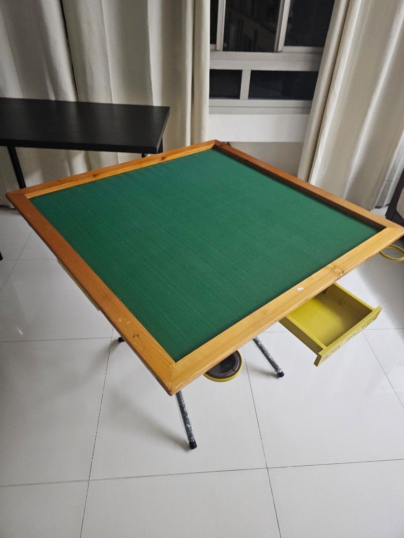 Foldable Mahjong Table (Category: Tables & Sets) located in Singapore. Submitted by redbean___ (Listing ID 1455819921, Image 1). Description: pickup in pasir ris.
