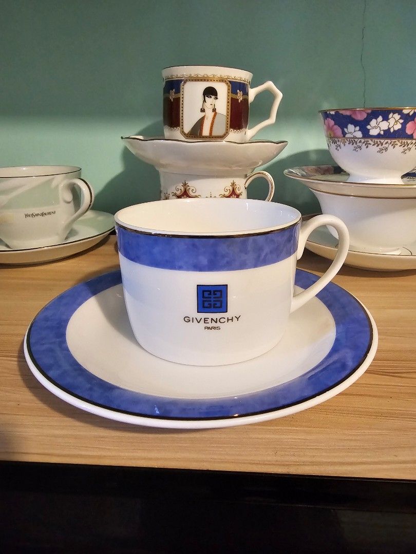 SALE❗GIVENCHY Duo - Blue (Category: Coffee & Tea Tableware) located in Quezon City. Submitted by senyoramaria (Listing ID 1455680625, Image 1). Description: GIVENCHY Made in Japan Wider than regular cups. Php750❗.
