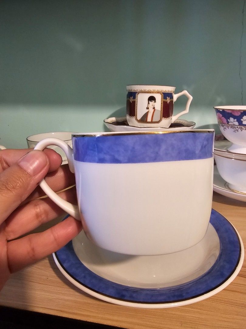 SALE❗GIVENCHY Duo - Blue (Category: Coffee & Tea Tableware) located in Quezon City. Submitted by senyoramaria (Listing ID 1455680625, Image 3). Description: GIVENCHY Made in Japan Wider than regular cups. Php750❗.