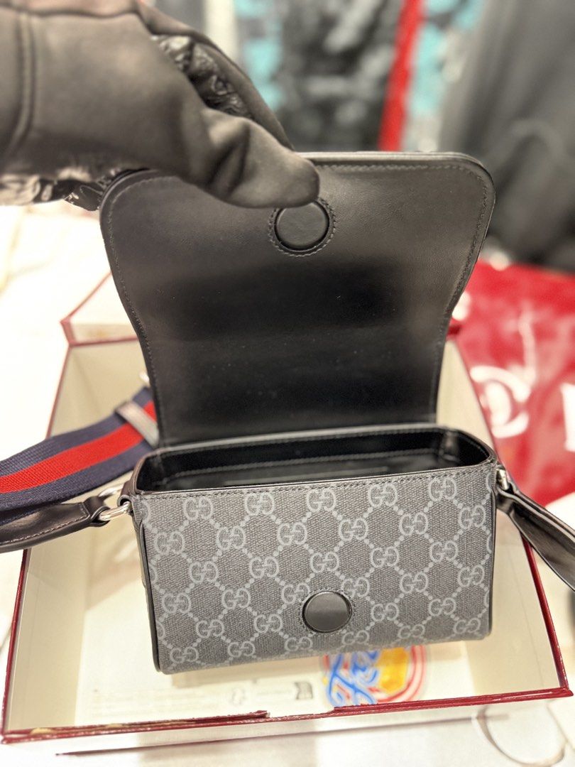 GUCCi GG Supreme Canvas Super mini bag (Category: Luxury Bags & Wallets) located in Pasay City. Submitted by fritz_kickz_2012 (Listing ID 1455697868, Image 3). Description: G*CCi GG Supreme Canvas Super mini bag can be fit to ip17promax Complete inclusion with box dust bag care card paper Bag Brandnew / Onhand Luxe Vault Mnl 👟👜✨.