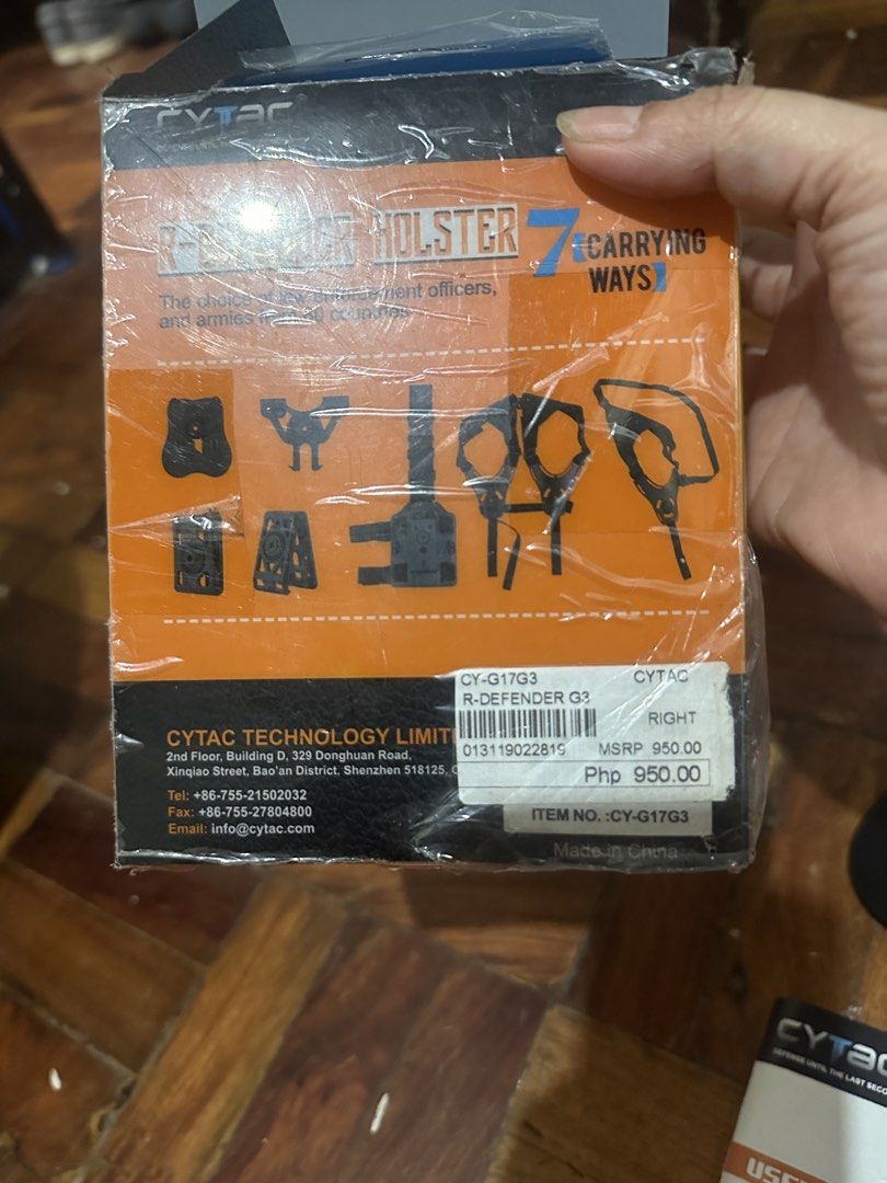 Gun holster (Category: Combat Sports) located in Manila. Submitted by preloved_thingys (Listing ID 1455769334, Image 1). Description: Pistol Gun holster Never used just opened to test Rfs: Decluttering.