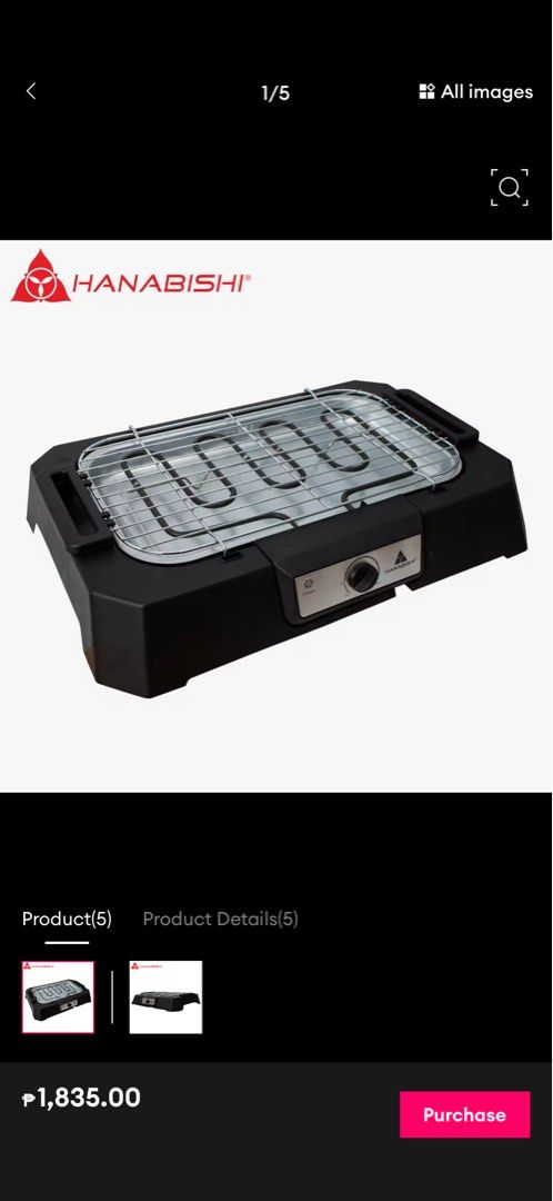 Hanabishi Electric BBQ Griller HBBQ-15HYP (Category: BBQ, Grills & Hotpots) located in Mandaluyong City. Submitted by isydln (Listing ID 1455816073, Image 3). Description: - Brand new Hanabishi Electric BBQ Griller - Model: HBBQ-15HYP - Versatile: Suitable for both indoor and outdoor grilling - User-friendly: Easy to operate and clean - Perfect for: Family gatherings, parties, and everyday grilling.