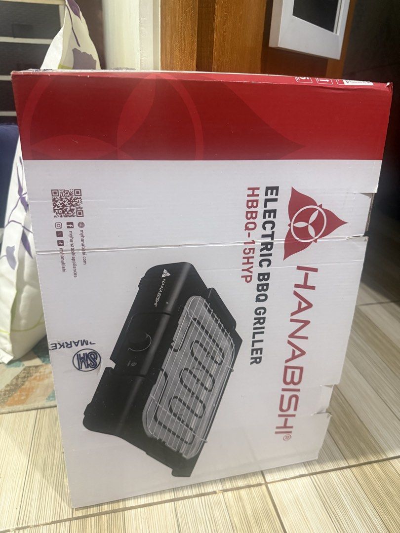 Hanabishi Electric BBQ Griller HBBQ-15HYP (Category: BBQ, Grills & Hotpots) located in Mandaluyong City. Submitted by isydln (Listing ID 1455816073, Image 2). Description: - Brand new Hanabishi Electric BBQ Griller - Model: HBBQ-15HYP - Versatile: Suitable for both indoor and outdoor grilling - User-friendly: Easy to operate and clean - Perfect for: Family gatherings, parties, and everyday grilling.
