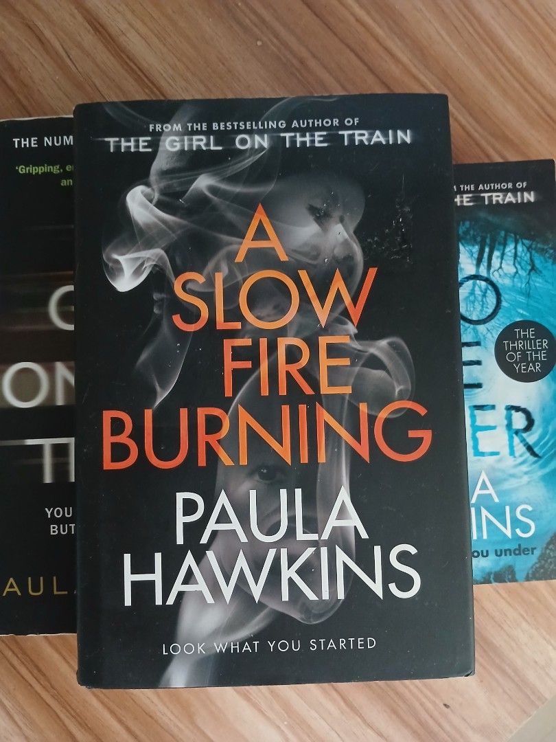 Hardbound & Paperback | Paula Hawkins (Category: Storybooks) located in Puerto Princesa. Submitted by enjeruru (Listing ID 1442444653, Image 3). Description: RFS: Decluttering books to free up bookshelves. DM me for book condition. ✅️The Girl on the train (HB) ✅️A slow fire burning (HB) ✅️Into the water (PB) MOP: Gcash / Maribank/ GoTyme -Payment first -Send receipt once done First come, first serve ❌️NO JOY MINER ❌️NO CANCELATIONS ❌️NO BOGUS BUY