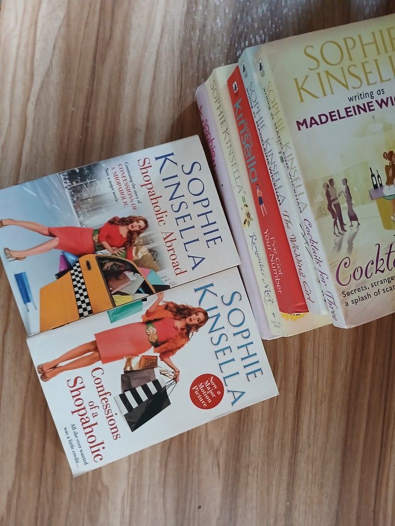 HB & PB | Sophie Kinsella (Category: Storybooks) located in Puerto Princesa. Submitted by enjeruru (Listing ID 1445334565, Image 2). Description: RFS: Decluttering books to free up bookshelves. DM me for book condition. ✅️Confessions of a shopaholic ₱150 ✅️Shopaholic abroad ₱150 ✅️I owe you one (HB) 180 ✅️Remember Me ₱150 ✅️I've got your number ₱150 Sophie kinsella writing as Madeleine Wickham Cocktails for three ₱120 The wedding girl ₱120 MOP: G