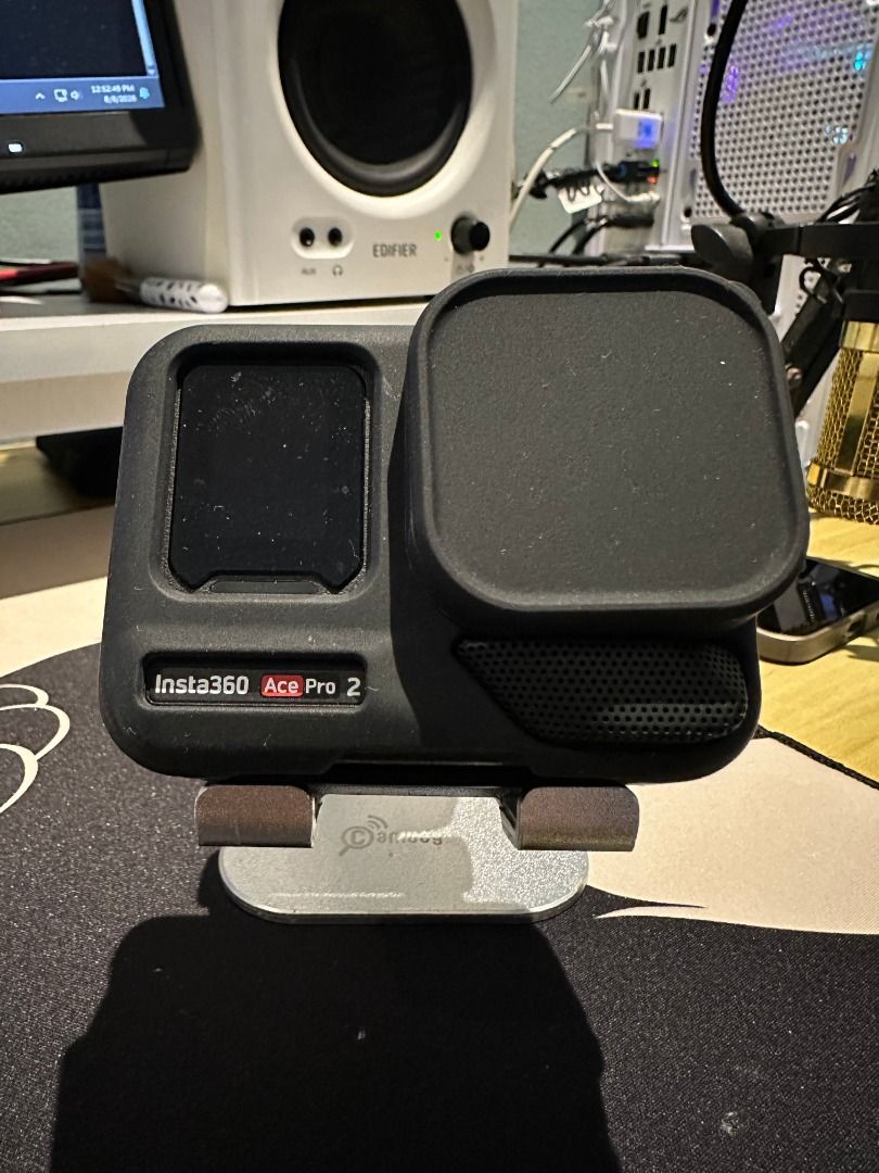 Insta360 Ace Pro 2 (Category: Cameras) located in Caloocan City. Submitted by h4ckintosh (Listing ID 1455845840, Image 2). Description: Insta360 Ace Pro 2 Retractable screen Bought March 2026 SM North Annex -- 27k php slightly negotiable Mint Condition Can pass as brand new Crisp Buttons NO scratches NO dents includes 2-Battery Pack Insta 360 standard mount -- Original SanDisk Extreme 512gb can record up to: 24 hours at 1080p 60fps 17 hours at 4k