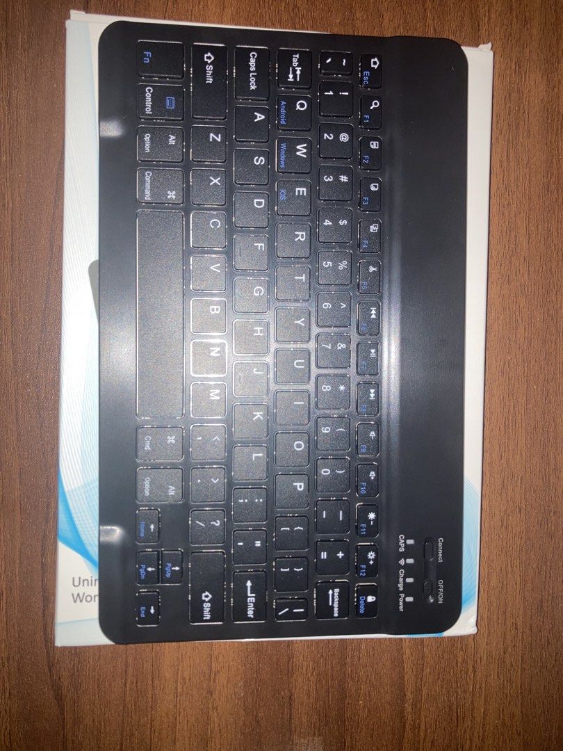 Wireless/Bluetooth Magnetic Keyboard (All black) (Category: Computer Keyboard) located in Quezon City. Submitted by bachendorff (Listing ID 1455826741, Image 2). Description: Bluetooth keyboard Brand new condition no issues rfs: decluttering.
