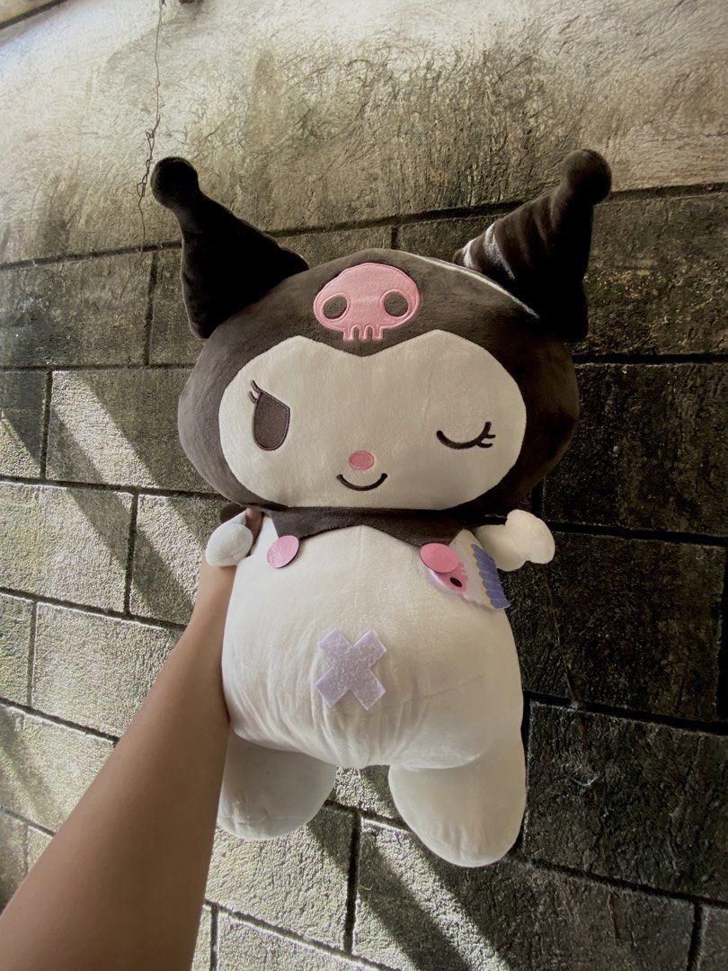 Jumbo Sanrio Kuromi Plush (Category: Plushies & Soft Toys) located in Legazpi City. Submitted by whimsy-world (Listing ID 1455735504, Image 3). Description: Big Bulky Huggable Soft Cuteee With etiketa.