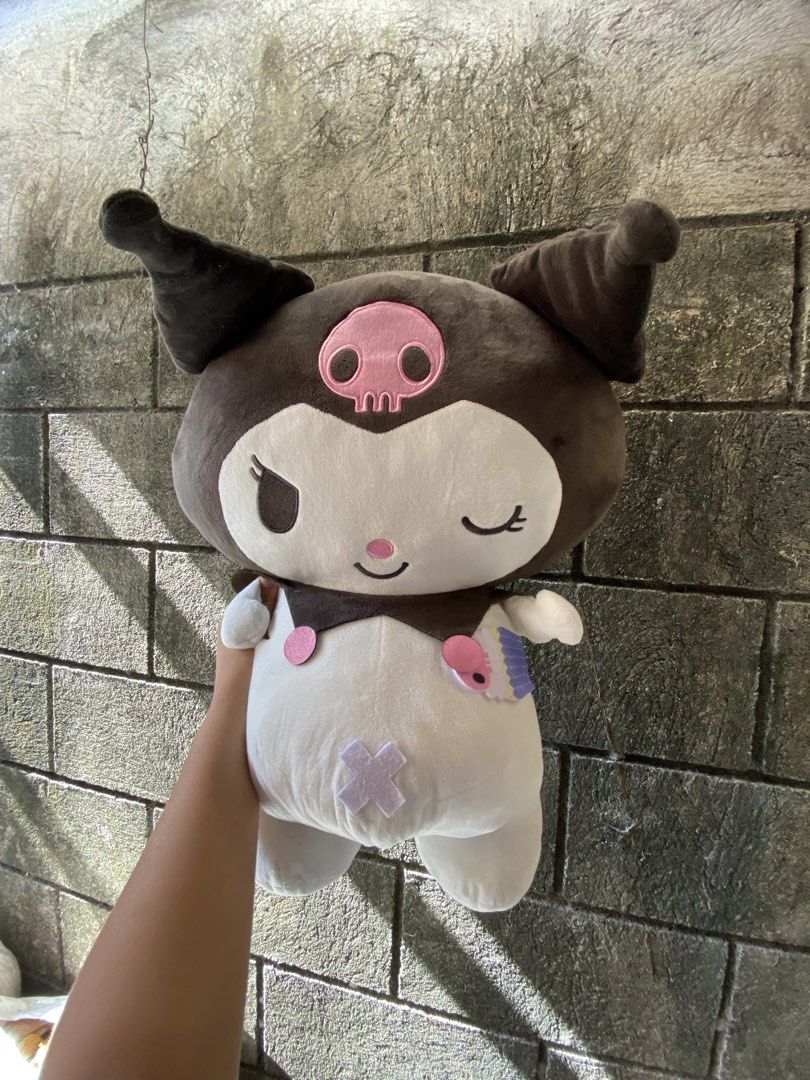 Jumbo Sanrio Kuromi Plush (Category: Plushies & Soft Toys) located in Legazpi City. Submitted by whimsy-world (Listing ID 1455735504, Image 2). Description: Big Bulky Huggable Soft Cuteee With etiketa.
