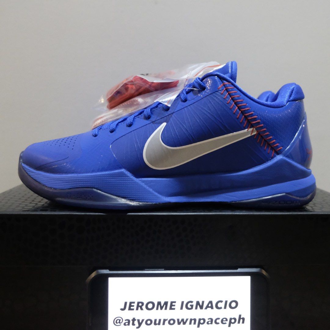 Kobe 5 Protro Dodgers (Category: Sneakers) located in Calamba. Submitted by jedgi (Listing ID 1455841406, Image 1). Description: Kobe 5 Protro Dodgers Size 7.5 - 10,995 Size 9 - 12,495 (in-transit) Size 12 - 14,495 Size 13 - 15,495 Meet-up: Makati/Calamba Shipping: Lalamove or LBC Other sizes are also available for pre-order, prices may vary Follow us on Facebook: Pace PH On IG: @atyourownpaceph.
