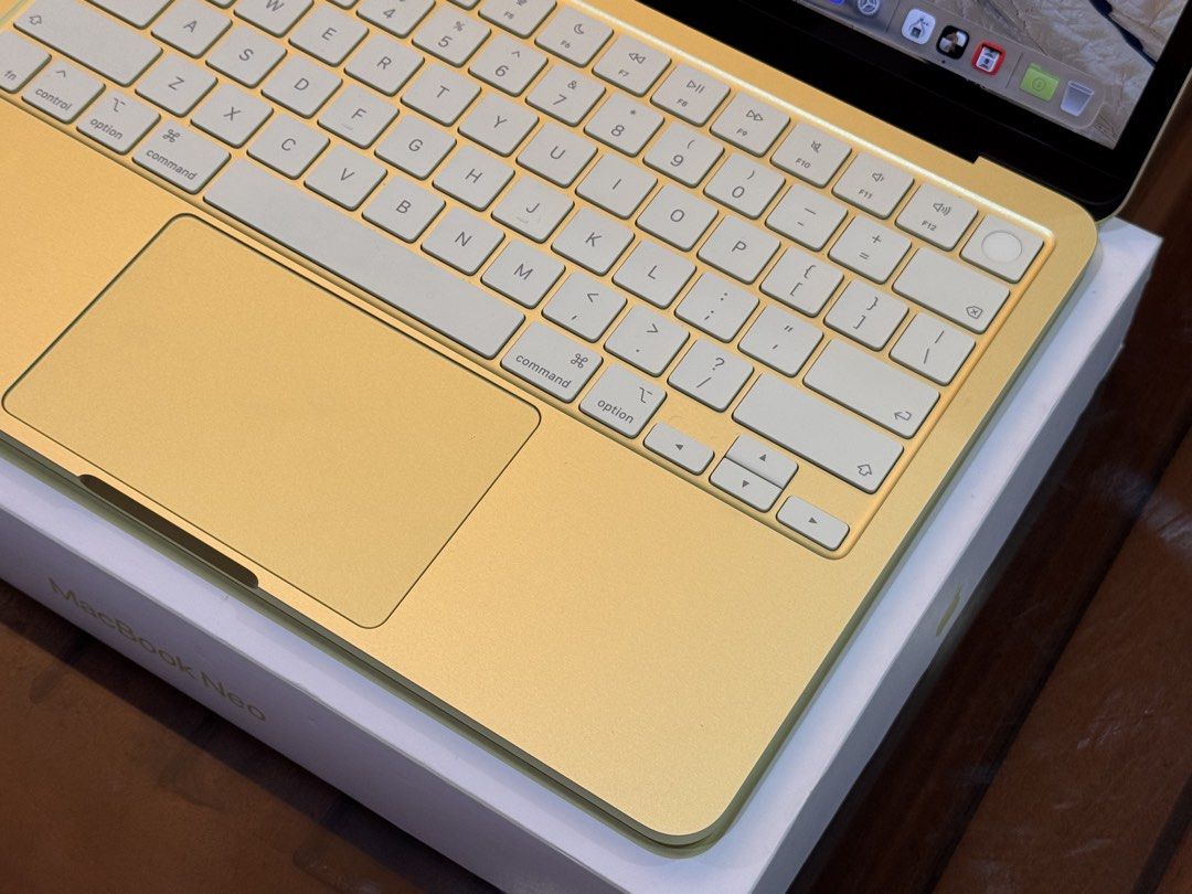 MacBook Neo 512GB Citrus (Category: Laptops & Notebooks) located in Libon. Submitted by johnvictor08165 (Listing ID 1455675517, Image 2). Description: 13” MacBook Neo 512GB Citrus A18 Pro Chip 512GB Storage Cycle count: 14 only Battery health: 100% Almost brand new, almost unused SRP- ₱56,990 I’m selling this for ₱46k only Comes with original box and charger Test before you pay Meet-up: Malasiqui and nearby areas .