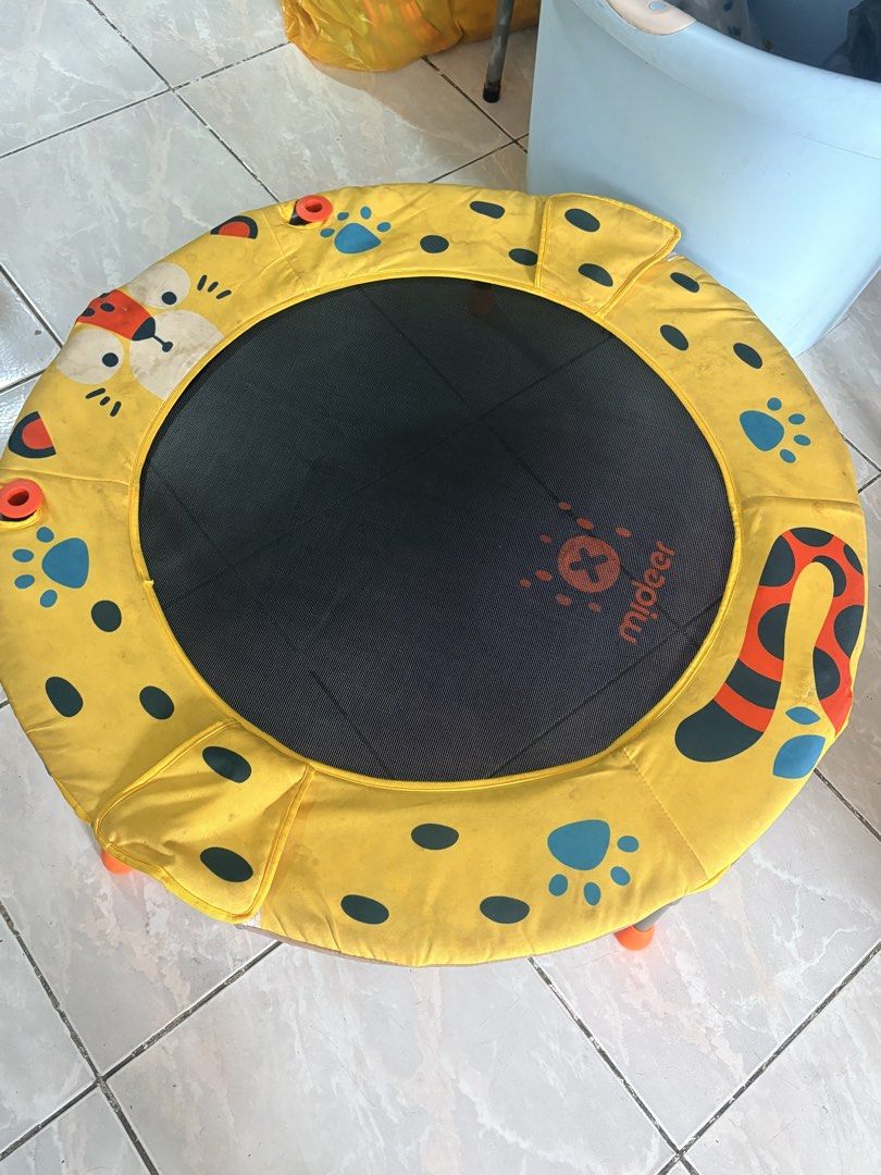 Mideer Kids Trampoline - Foldable Toddler Jumper (Category: Infant Playtime) located in Mandaluyong City. Submitted by betchaysclutter (Listing ID 1455696479, Image 1). Description: No handle included. As is.